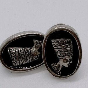 Queen Nefertiti clip earrings